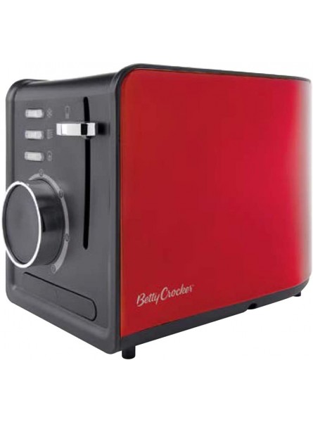 Betty Crocker BR-603 2-Slice Multifunctional Toaster Red B07XT61TDS