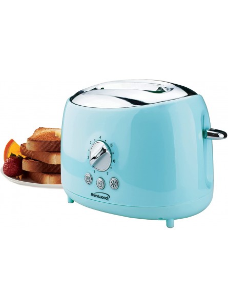 Brentwood Appliances Cool-Touch 2-Slice Retro Toaster with Extra-Wide Slots Blue B07TKN6TPS