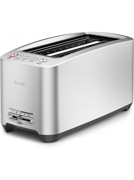 Breville BTA830XL Die-Cast Smart Toaster 4-Slice Long Slot Toaster Brushed Stainless Steel B00AZY3TFE