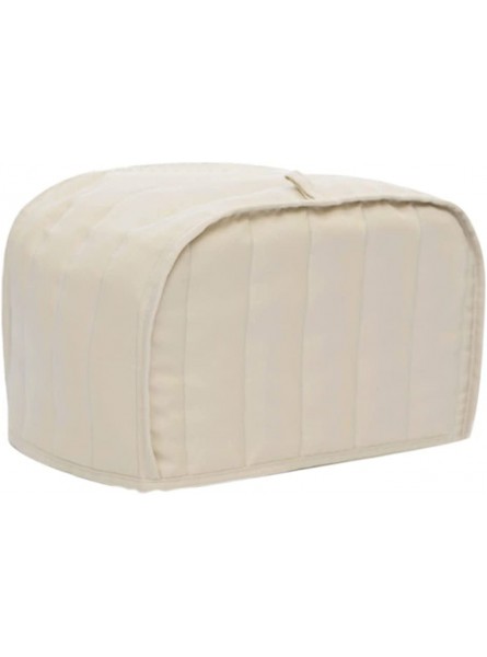 Cotton Polyester Quilted Toaster Cover for Two Slice Toaster and Dust & Fingerprint Protection Machine Washable. Beige 11.5 x 8 x 8 in B09WLS63T8