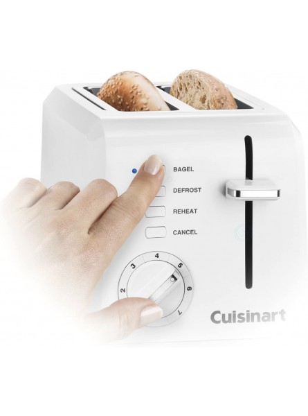 Cuisinart CPT-122 2-Slice Compact Plastic Toaster White & CCO-50BKN Deluxe Electric Can Opener Black B08G52B6XW