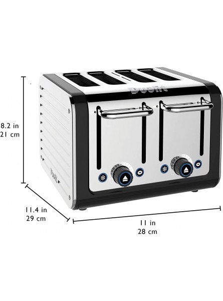 Dualit Design Series 4 Slice Toaster 4 slot Black and Steel B00UHKSRQC