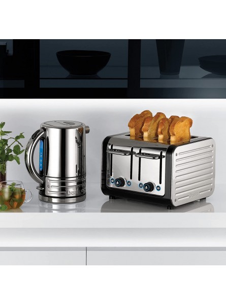 Dualit Design Series 4 Slice Toaster 4 slot Black and Steel B00UHKSRQC