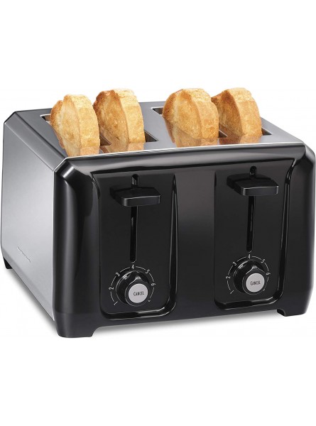 Hamilton Beach 24671 Extra-Wide Slot Toaster with Shade Selector Auto Shutoff Cancel Button Toast Boost Stainless Steel 4-Slice B082VX9X5Y
