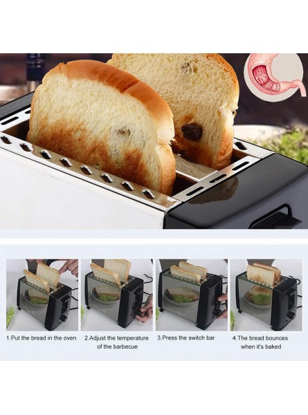 schicj133mm 750W Portable Household Electric Automatic 2 Slice Toaster Bread Baking Machine Sandwich maker multifunctional breakfast machine Silver B08KJ1RRZ9