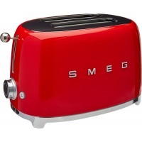 Smeg TSF01RDUS 50's Retro Style Aesthetic 2 Slice Toaster Red B010TSW8I4