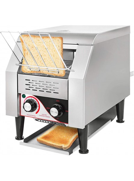 VEVOR 150 Slices H Commercial Toaster Conveyor 1340W Heavy Duty Stainless Steel Conveyor Toaster 7 Speed Restaurant Toaster for Bun Bagel Bread,110V B0B1DGHTVG