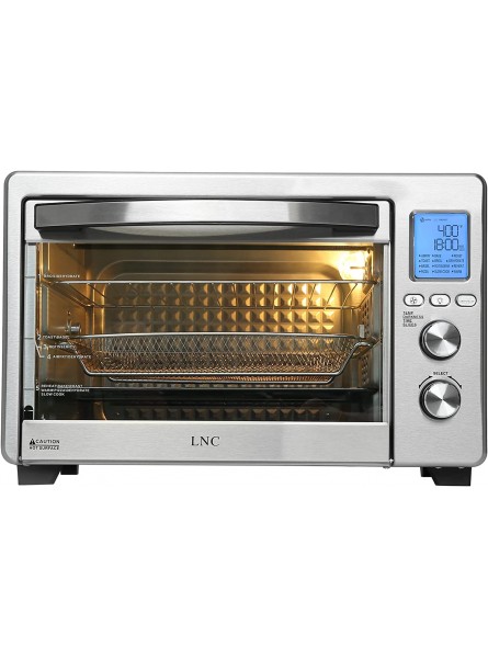 Toaster Oven LNC 34QT Extra Large 1750W Air Fryer Oven with 12 Cooking Functions Super Hot Air Convection Oven- A05000B B09QSS8FZD