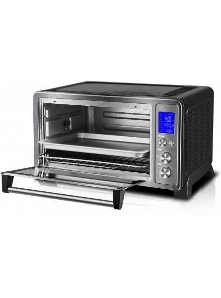Toshiba AC25CEW-BS Toaster Oven with Convection and Rotisserie 6-Slice Bread 12-Inch Pizza Black Stainless Steel B071JB7YT4