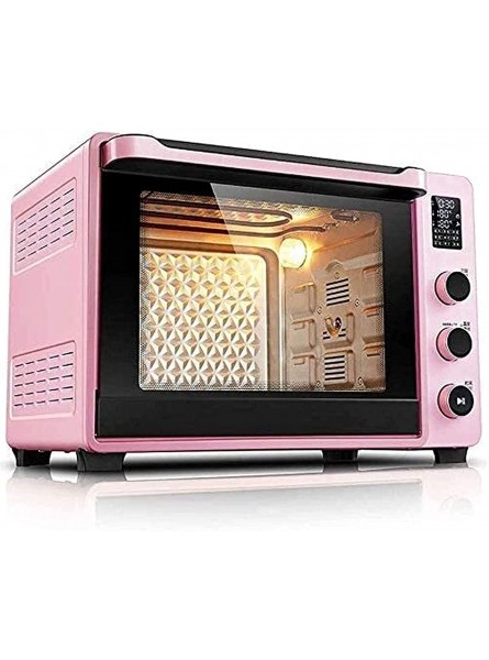 ZQDMBH Oven Oven Electric with Hotplate Smart Household Baking Cake Oven 40L Automatic Halogen Oven Display Convection Countertop Toaster Oven air Fryer Color : Pink B09G9FMQMG