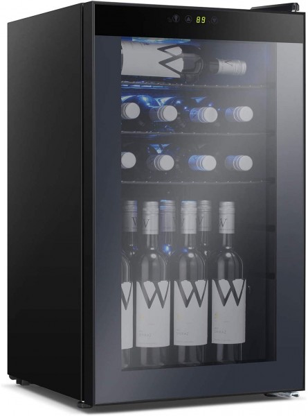 Antarctic Star Beverage Refrigerator Cooler 100 Can Mini Fridge Glass Door for Soda Beer or Wine – Glass Door Small Drink Dispenser Machine Adjustable Removable for Home Office or Bar 2.3 cu.ft. B07ZJ59183