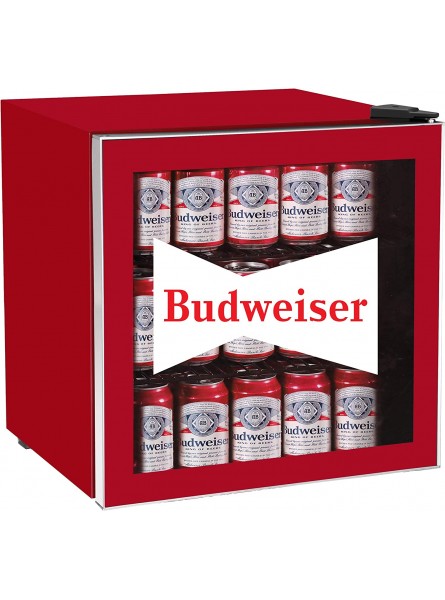 CURTIS MIS168BUD Budweiser 50 Can Beverage Cooler Glass Door 1.8 cu ft Red B08WGHQ2SV