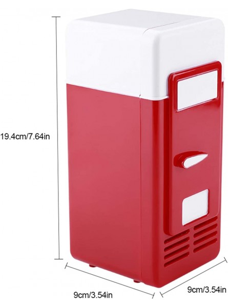 Lsaardth Usb Mini Fridge Portable Beverage Refrigerators Cans Drink Fridge Car Fridge Refrigerator Mini Refrigerator Heater Mini Usb Fridge for Car CampingRed B099YMG1K2