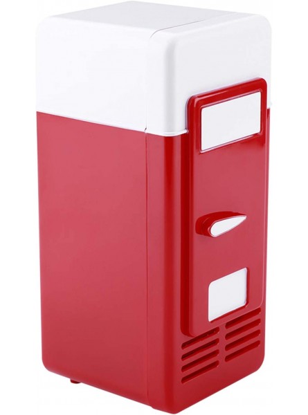 Lsaardth Usb Mini Fridge Portable Beverage Refrigerators Cans Drink Fridge Car Fridge Refrigerator Mini Refrigerator Heater Mini Usb Fridge for Car CampingRed B099YMG1K2