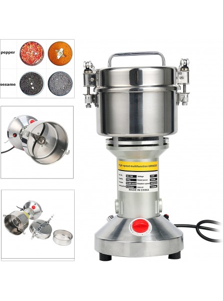 Homend High Speed 700g Electric Grain Mill Grinder Powder Machine Spice Herb Grinder 2500W 70-300 Mesh 36000RPM Stainless Steel Commercial Grade for Kitchen Herb Spice Pepper Coffee 700g B07M7WJGQC