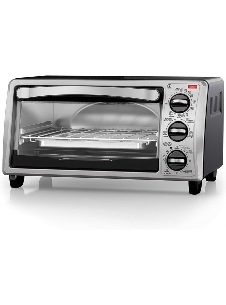 Black Toaster Oven 15.47 Inch Silver B0B4HCJFCN