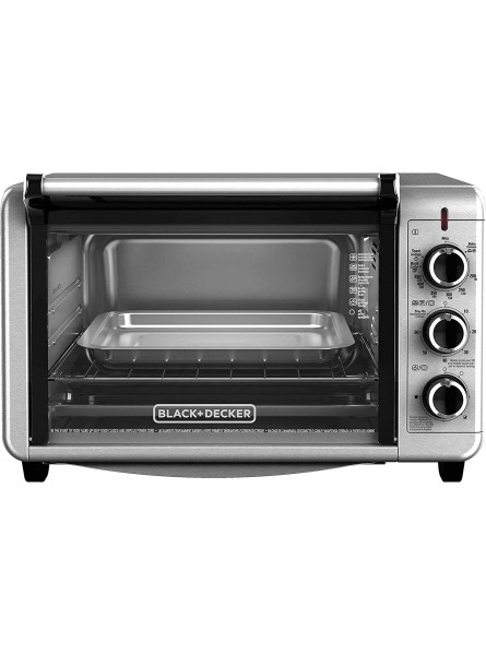 Black+Decker TO3210SSD 6-Slice Convection Countertop Toaster Oven Silver B00LU2HVDQ