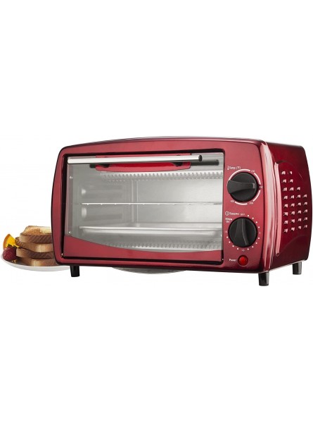 Brentwood BW-TS345R 4 Slice Toaster Oven 9-Liter Red B01L13FDFQ