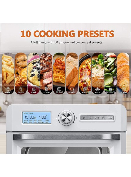 Crownful Digital Food Scales and 19 Quart Air Fryer Toaster Oven Convection Roaster with Rotisserie & Dehydrator 10-in-1 Countertop Oven Original Recipe and 8 Accessories Included B08MDXZVTR