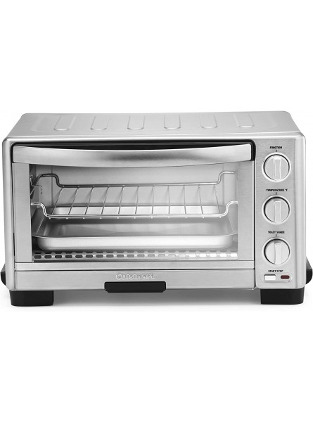 Cuisinart TOB-1010 Toaster Oven Broiler 11.77" x 15.86" x 7.87" Silver Renewed B08VMRD3FD