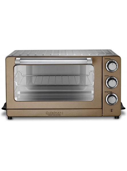Cuisinart TOB-60N1CS Convection Toaster Oven Broiler 19.1"L x 15.5"W x 9.8"H Copper Stainless Steel Renewed B08ZM6DMRS