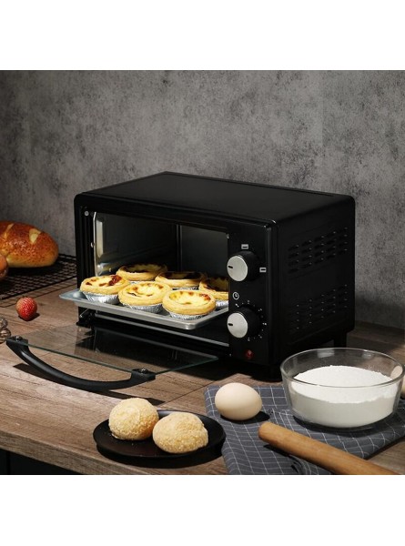 Kaqiluo Car Electric Oven Lunch Boxes，Toaster Outdoor Grill Truck RV Outdoor Oven 9L 24V 300W Easy To Control Timing Baking Upper And Lower Tube Baking Settings Pull-Down Crumb Tray Black B09BJDMRKV