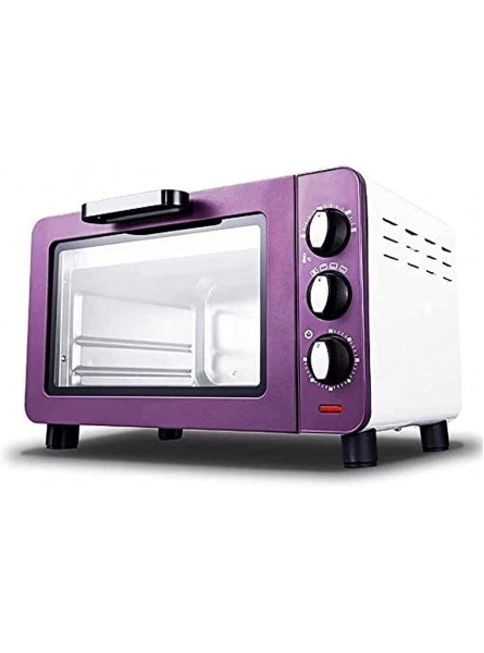Kitchen Mini Toaster Oven 15L Mini Oven Cooker and Grill Electric Mini Oven Black with Timer Small Electric Oven for Caravan Household Baking Small Oven Color : Red Color : Purple B09GG6HJBQ
