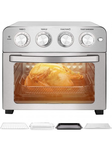 Schloß Air Fryer 24Qt Toaster Oven Multifunctional Convection Airfryer Rotisserie & Dehydrator 7 Presets Fry Roast Broil Bake Dehydrate Reheat Cooking Accessories Included 1700W B087CCS55H