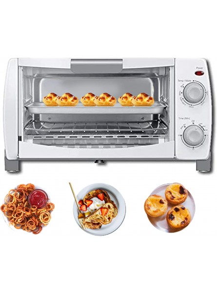SDAS Compact 4 Slice Toaster Oven with 30 Min Timer Bake Broil Toast Setting 1000W White  Sold by MOLYBDENUMINK B09MW79YYJ
