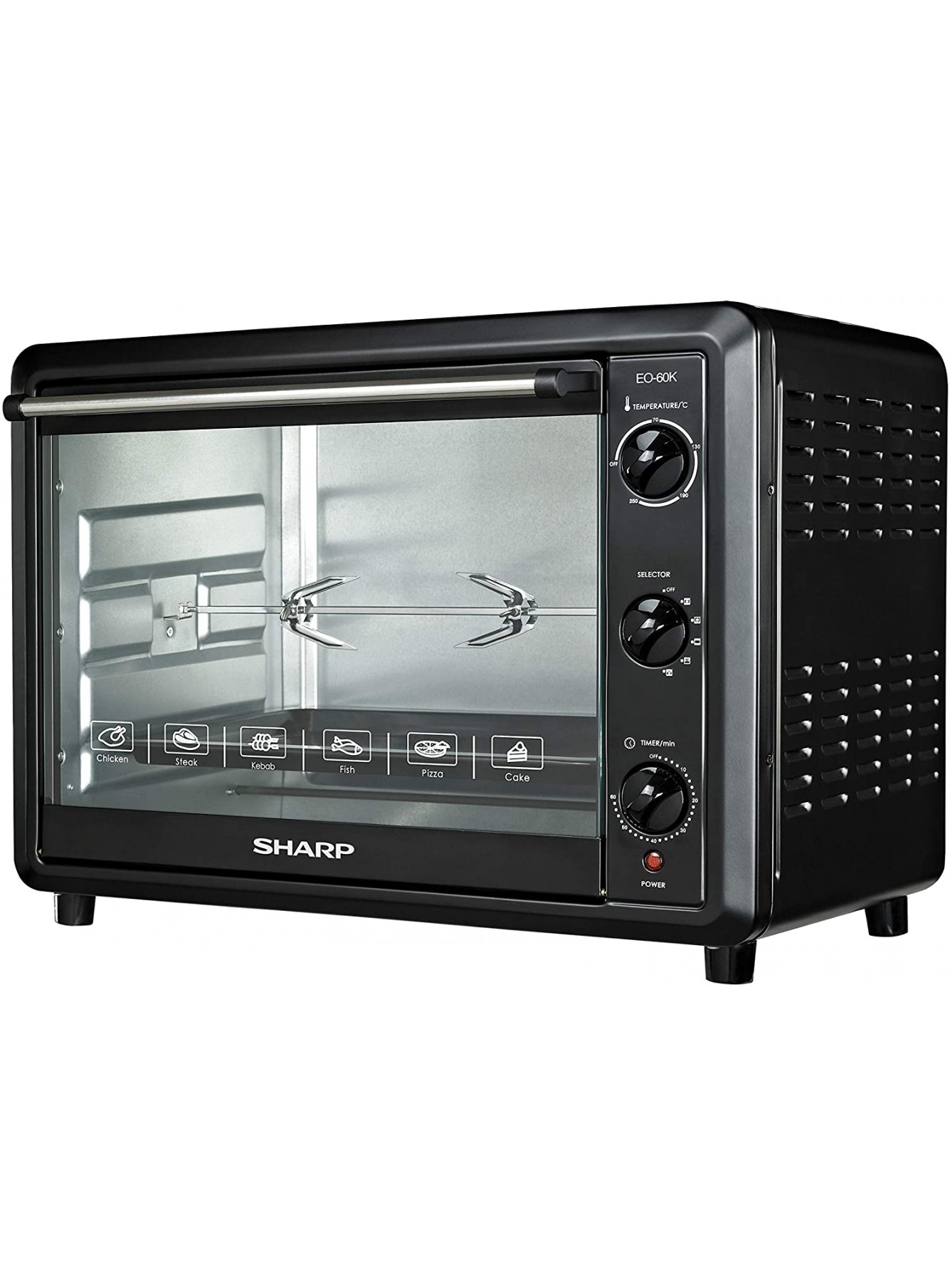 Sharp EO-60K-3 2000W Electric Toaster Oven with Convection Function 60-Liter 220V Non-USA Compliant B07MN5951S