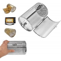 Stainless Steel Roaster Drum 12 X 18 cm Oven Basket Oven Roast Baking for Peanut Dried Nut Coffee Beans BBQ B09VC7W1XH