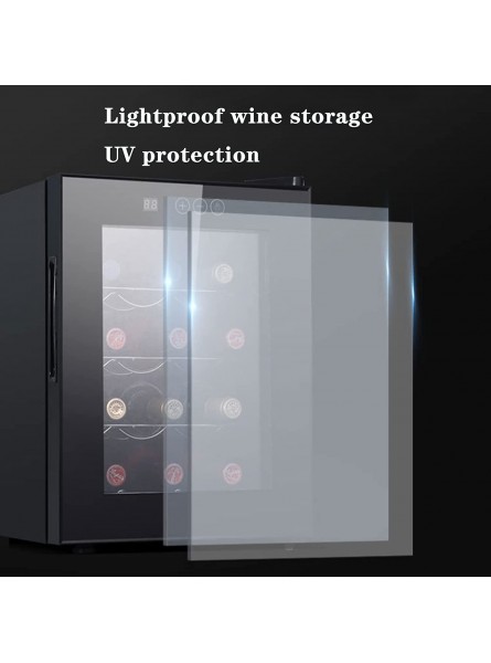 12 Bottle Wine Cooler Refrigerator Large Freestanding Wine Cellar Compressor For Red White Champagne or Sparkling Wine Digital Temperature Control Fridge Glass Door B09NRG6BVN