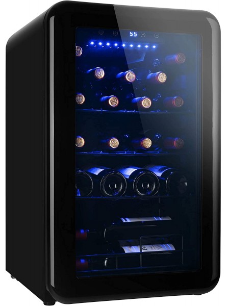 24 Bottle Wine Cooler Freestanding Wine Cellars System Chiller Digital Temperature Control Quiet Operation Compressor For Red White Champagne or Sparkling Wine B08ZS1DGSY