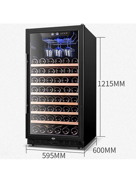 62 Bottle Compressor Wine Cooler Refrigerator w Lock | Large Freestanding Wine Cellar 5～22℃ Digital Temperature Control Wine Fridge Clear Front Glass Door For Red White Champagne or Sparkling Wine B09BJPYPV7
