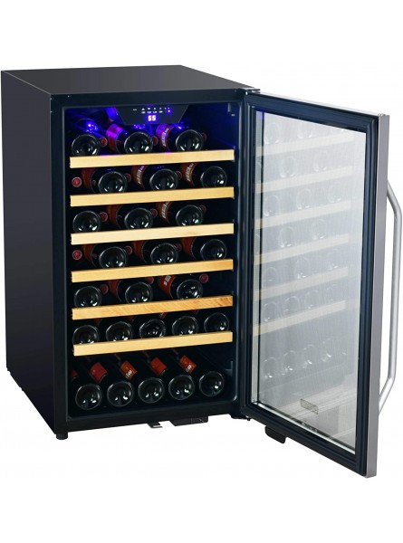 EdgeStar CWF440SZ 20 Inch Wide 44 Bottle Capacity Free Standing Wine Cooler with Reversible Door and LED Lighting B07D859MPR