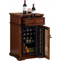 Freestanding Wine Cellars 20-Bottle Vintage Wine Cellar Independent Temperature-Controlled Wine Cabinet Small Household Refrigerator Built-in Color : Brown 60 x55 x98cm B095C6PWMX