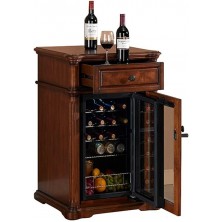Freestanding Wine Cellars 20-Bottle Vintage Wine Cellar Independent Temperature-Controlled Wine Cabinet Small Household Refrigerator Built-in Color : Brown 60 x55 x98cm B095C6PWMX