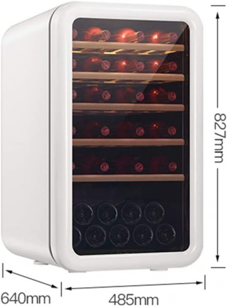 Thermoelectric Red And White Wine Cooler Chiller 49 Bottle， Counter Top Wine Cellar With Digital Control Freestanding Refrigerator Quiet Fridge，0.55KW H 24，UV-blocking Tempered Glass Door B082R6WFCQ