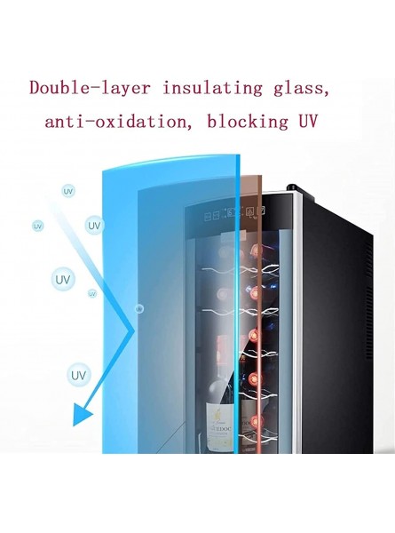 VSDY 10 Bottle Wine Cooler Thermoelectric Wine Fridge Freestanding Wine Cellar for Small Kitchen Apartment Condo Cottage RV B0B24PL556