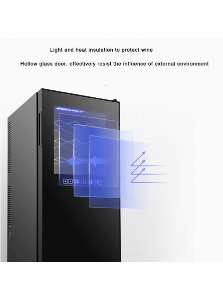Wine Cooler Refrigerator 36 Bottle Compressor System Wine Fridge Champagne Chiller Freestanding Wine Cellars Auto-Defrost Double-Layer Glass for Home B B08RYY9KWS