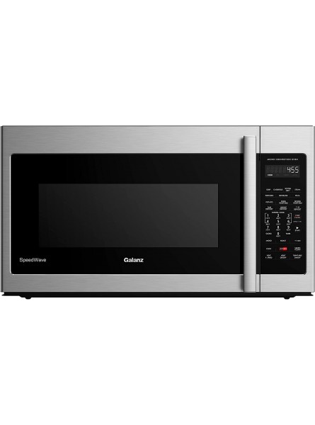 Galanz GLOMJB17S2ASWZ-10 30" SpeedWave Over The Range Microwave Oven True Convection & Sensor Technology Air Fry & Steam Cooking Stainless Steel 1.7 Cu Ft Convection B0877RL5CG