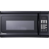 Impecca OM-1600K 1.6 cu. ft. Over-the-Range 30” Microwave Oven 1000 Watts with Surface Light 2 Speed Vent System Touch-pad Controls Digital Clock Timer LED Display and Child Lock Black B08CGHC7B3