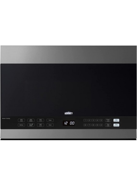 Summit Appliance MHOTR243SS 24" Wide Over-the-Range Microwave 1.4. cu.ft. Interior Stainless Steel Trim Auto Cook Multi-Stage Cooking Removable 12.75" Glass Turntable 10 Power Levels B0939G8DP4