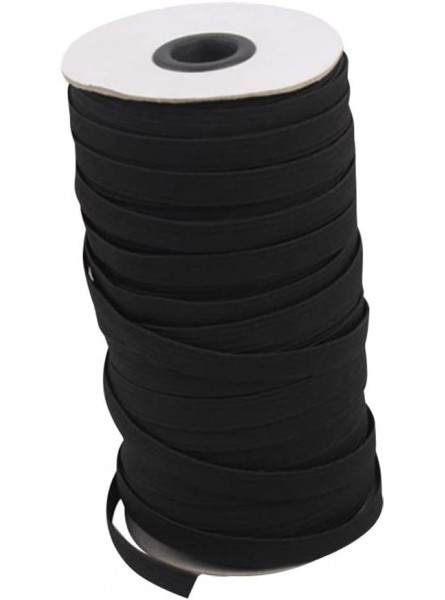 ZURQV Black 3Mm Width 120 Yards Length High Elasticity Knit Elastic Cord for Crafts Handmade Sewing B0888SH8RW