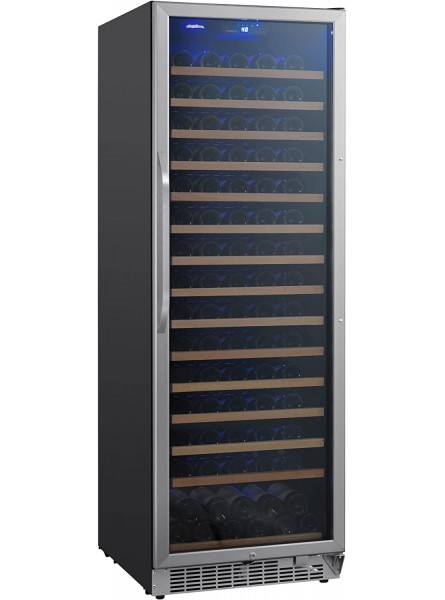 EdgeStar CWR1662SZ 24 Inch Wide 151 Bottle Capacity Free Standing Single Zone Wine Cooler with Even Cooling Technology B07Y5M41L9
