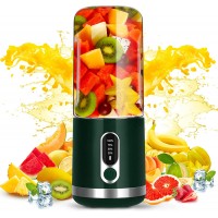 Portable Blender for Shakes and Smoothies,15 Oz Personal Blender Mini Blender Smoothie Blender Rechargeable 4000mAh with Stainless Steel Six Blades Battery for Juice Crushed Ice Sports Office Travel deep B09CCXG1MF
