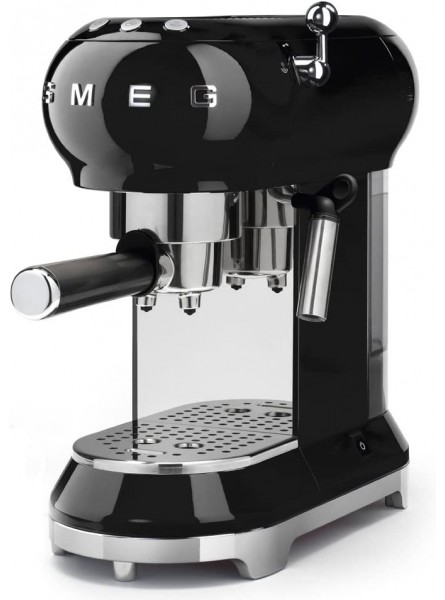 Smeg Black Stainless Steel 50's Retro Espresso Machine B06XY4PFTV
