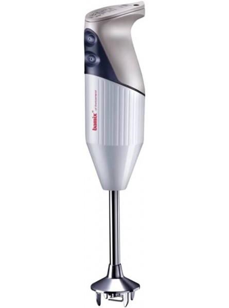 Bamix M133 Mono Immersion Hand Blender – Light Grey – 3 Stainless Steel Interchangeable Blades – 140W 120V 60Hz with US plug – Includes 3 Blades 2 ½ Cup Beaker Wall Bracket and Recipe Booklet B000A2NNPC