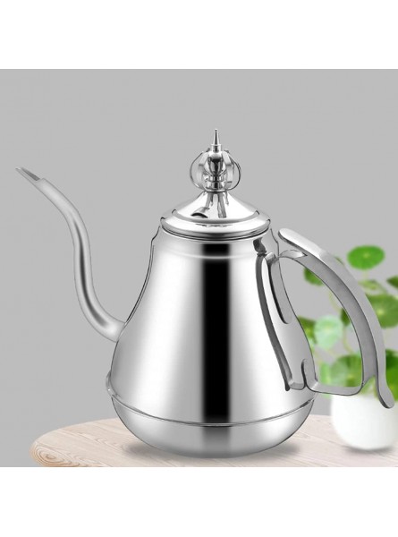 1.2 1.8L Stainless Steel Coffee Drip Pot Gooseneck Kettle Teapot Tea Maker With Filter Induction Cooker Tea Kettle Kitchen tools gold-1.8L B097MQ8TBH