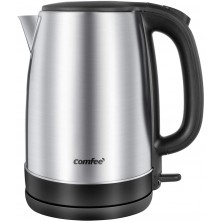 Comfee 1.7L Stainless Steel Electric Tea Kettle BPA-Free Hot Water Boiler Cordless with LED Light Auto Shut-Off and Boil-Dry Protection 1500W Fast Boil B08CDTN15F